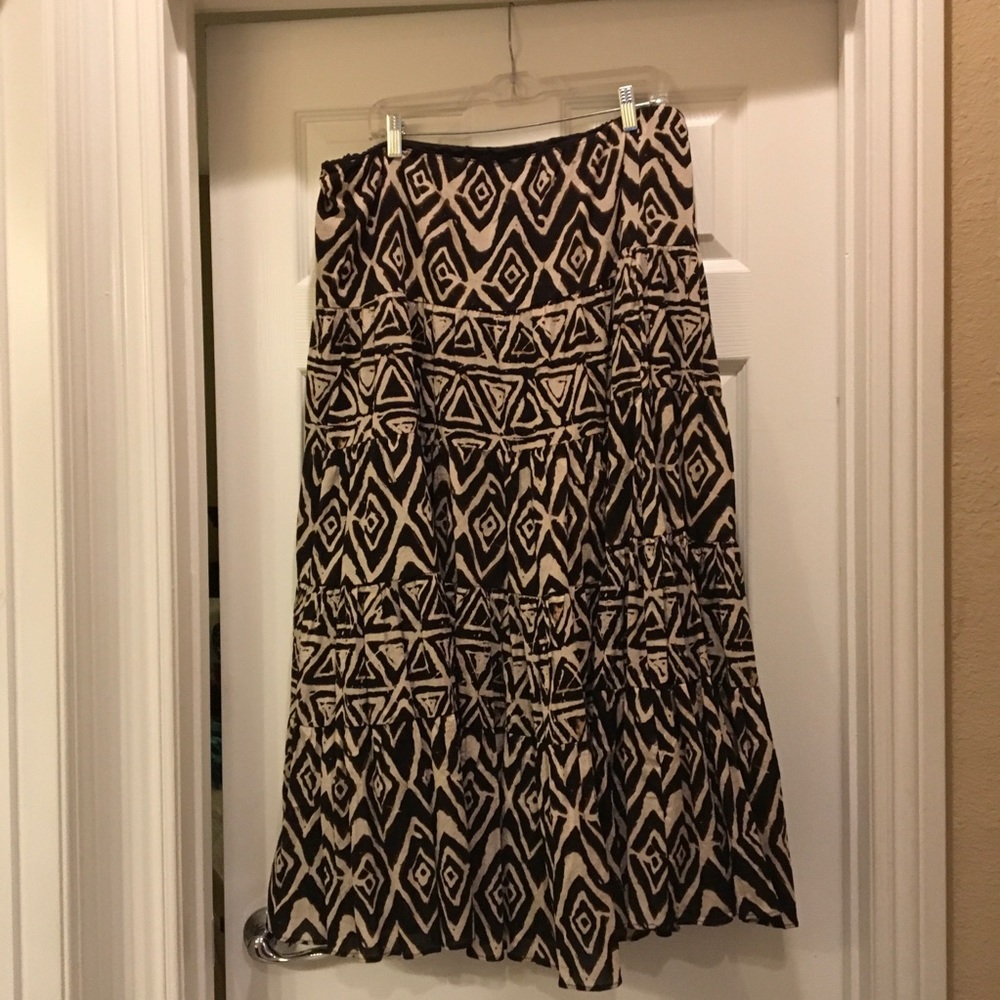 Tan and brown skirt